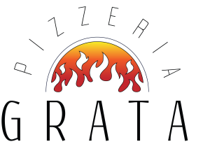 Pizzeria Grata - Black with gradient - logo